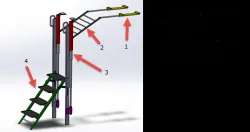 Foldable step ladder with retrace system