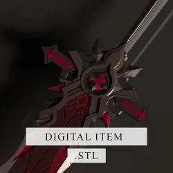 Genshin Impact - Wolfs Gravestone - 3d file stl 3D print model