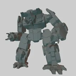 Hammerhead Battletech Mech 3D print model