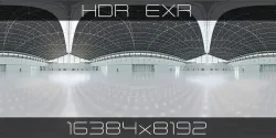 HDRI - Exhibition Hall Interior 1 - 16384x8192 Texture
