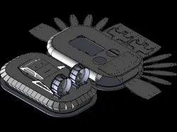 Hovercraft Kleinserienboot für 5 Zoll Antriebe