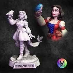 Human Female Druid - Princess Trinette, Snow White Inspired Human Druid  (Human Female Druid Princess model inspired by Snow White the Princess )