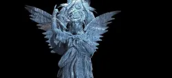 Ice Witch Blade With statue 3D model