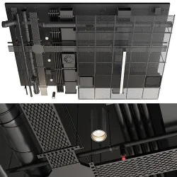 Industrial ceiling 5 3D model