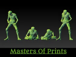 infected zombies vol 2 4 models 3D print model 3D print model