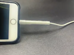 Iphone lightening cord flex TPU cover