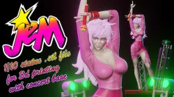 Jem and the Holograms - 1to10 STL file 3D print model