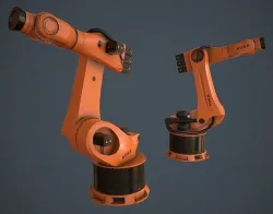 Kuka robot Low-poly 3D model