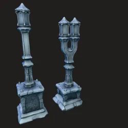 Lamp posts, gothic style