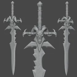 Lich King - Frostmourne 3D print model