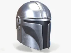 Mandalorian Helmet Low-poly 3D model