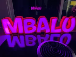 "MBALU" LED- Namenslampe