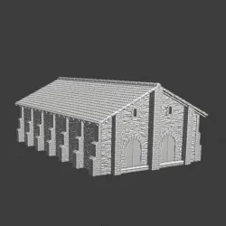Medieval barn - Wargaming terrain model
