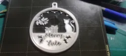 Merry Yule with cat