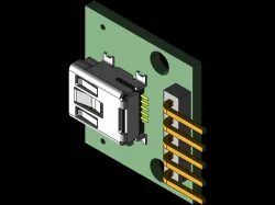 Mini USB plate