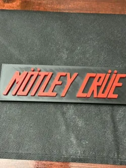 Motley Crue 80's Band Sign