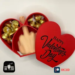 MR NICE GUY HEART GIFT BOX - VALENTINES DAY - HIDDEN MIDDLEFINGER