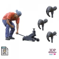 N11 Mechanic with Hydraulic car jack