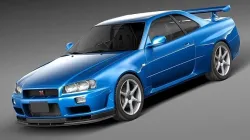 Nissan Skyline R34 GT-R 3D model