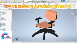Office Chair in Autodesk Inventor | Autodesk Inventor Tutorial | Autodesk Inventor for Beginners
