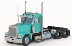 Peterbilt 379 with interior  3D model