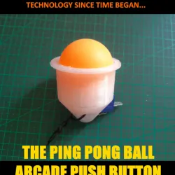 Ping Pong Ball Arcade Push Button