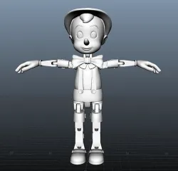 Pinocchio Articulated 3D print model
