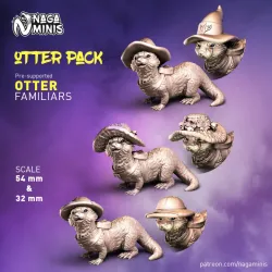 (Pre-supported) Set of Otter Familiars