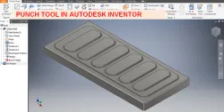 Punch Tool in Autodesk Inventor || Autodesk inventor sheet metal tutorial || Inventor Tutorial
