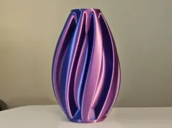 Ribbed Vase