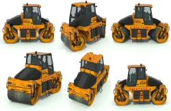 Road roller truck Low-poly 3D model