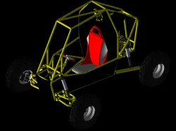 SAE Baja car full assembly