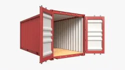 Shipping Container Dry 20-foot Open 3D model
