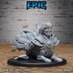 Sphinx Prime Guarding / Egyptian Creature / Winged Desert Lion / Armored Sand Humanoid Hybrid / Statue Beast / Royal Guard