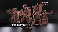 Steel Guard - Command Squad of the Imperial Force 3D print model
