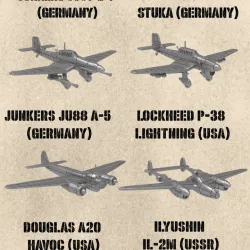 STL PACK - 18 Battle planes of WW2 (Volume 4, 1:200) - PERSONAL USE