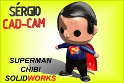 superman chibi sérgio cad cam