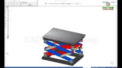 Table Adjustable Height by Screw (Lifting Mechanism)