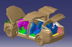 Tesla Model X P90D 2016 Vehicle 3d scan model 3D model