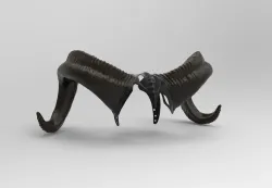 The horns pair of pans labyrinth 3D print model