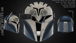 The Mandalorian Bo-Katan Helmet for Cosplay 3D print model