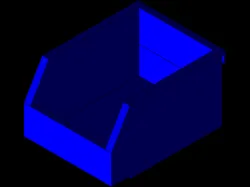 Uline S-12413 Blue Bin