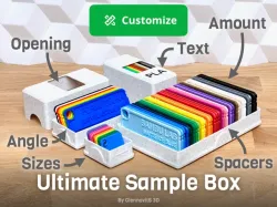 Ultimate Sample Box (customizable filament swatch box)