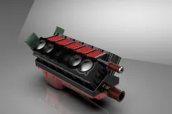 V-12 ENGINE CYLINDER BLOCK