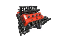 V8 engine 3D model