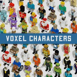 Voxel Character Pack Low-poly 3D model