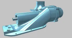 Water Jet Propulsion Unit Hamilton Water Jet Thruster 3D print model