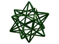 Wireframe Shape Stellated Dodecahedron 3D print model