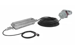12W Explosion Proof Handheld LED Light - 120-277VAC Stepped Down 12/24VDC - Trunnion Mount