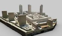 3d Barbican Estate Model 3D model